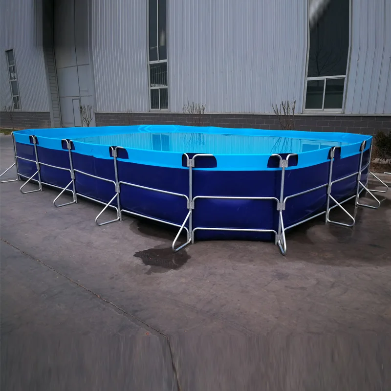 Best selling direct durable tarpaulin pond foldable fish tank