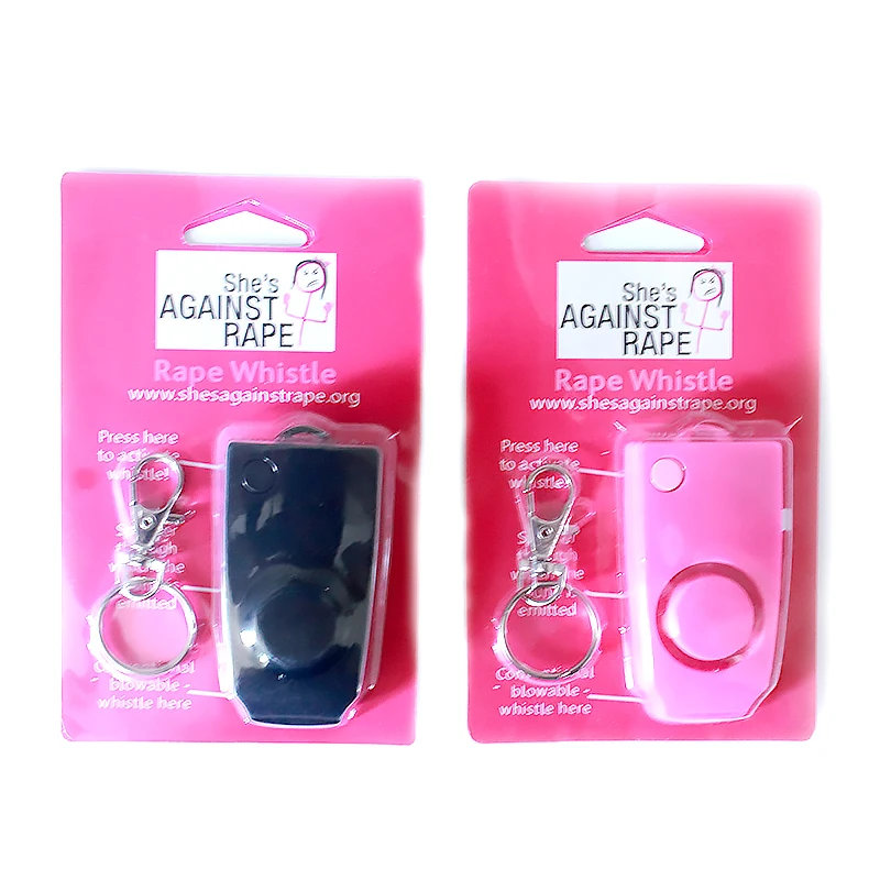 New design portable keychain safety alarm Safety Security Alarm with LED Flashlight
