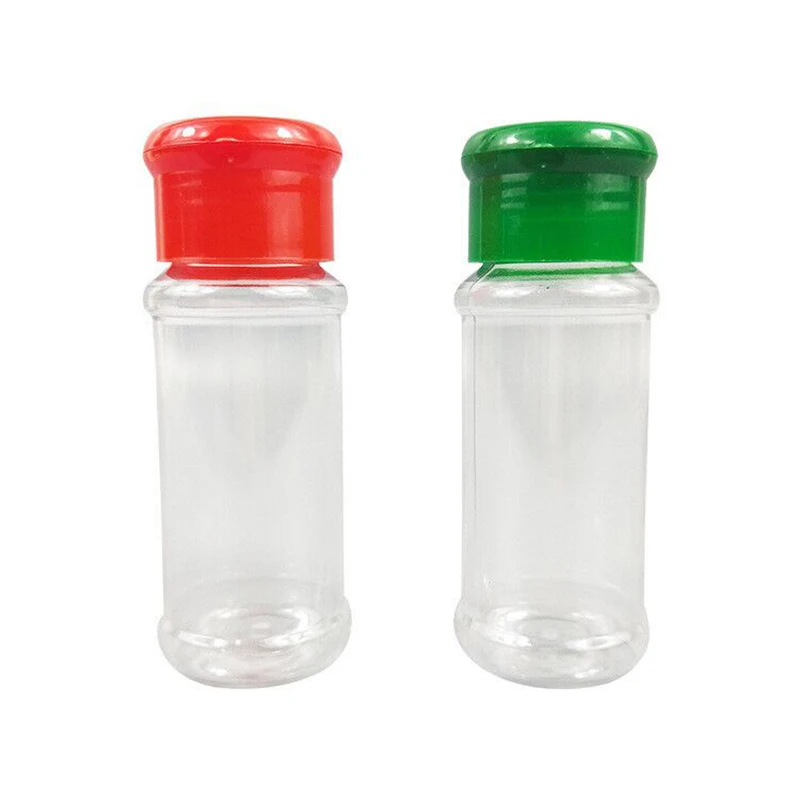 F3-112 пригодный для пищевых продуктов PE пластиковая бутылка специй Jar Контейнер органайзер соли травы специи и перец