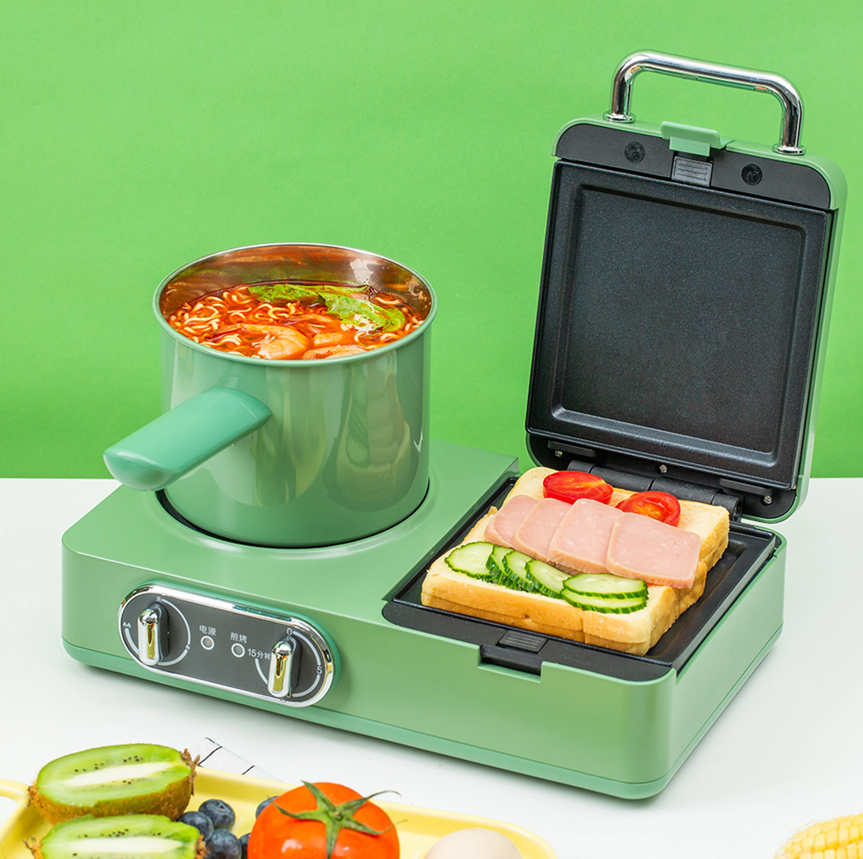 Многофункциональная машина для завтрака 3 в 1, сменная сэндвич-машина