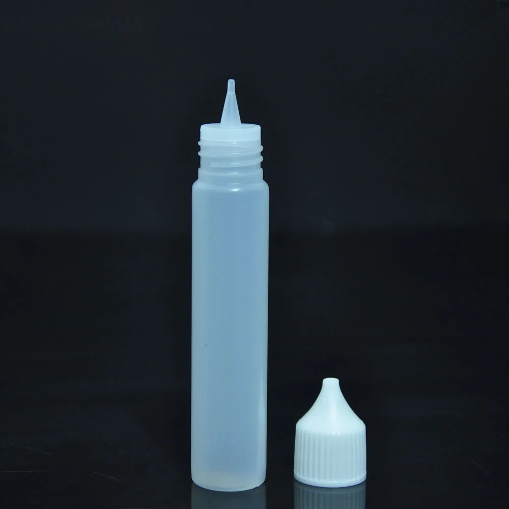 Pen Shape Squeeze Dropper Bottle 15ml 30ml 50ml Empty Pe Plastic Bottle With Screw Cap And Long Thin Tip