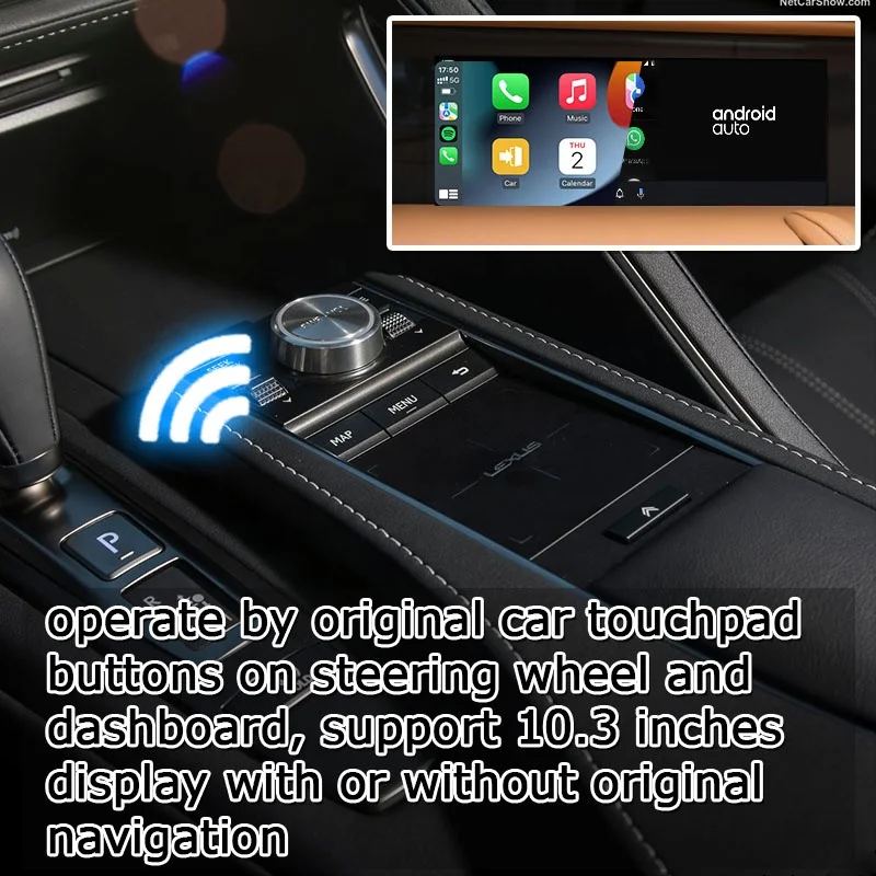 Android wireless CP AA box for Lexus LC500h 2017- video interface GPS navigation with touch control wireless auto LC500