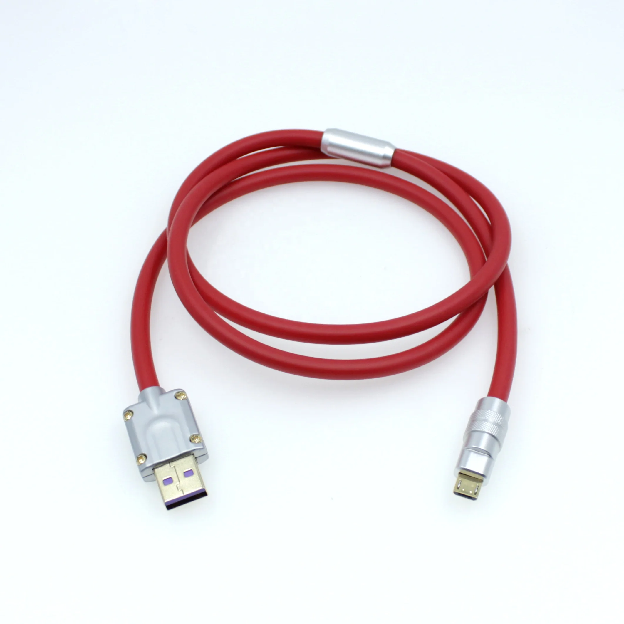 mobile iphone PD quick charger usb connector to type-c metal casing cable