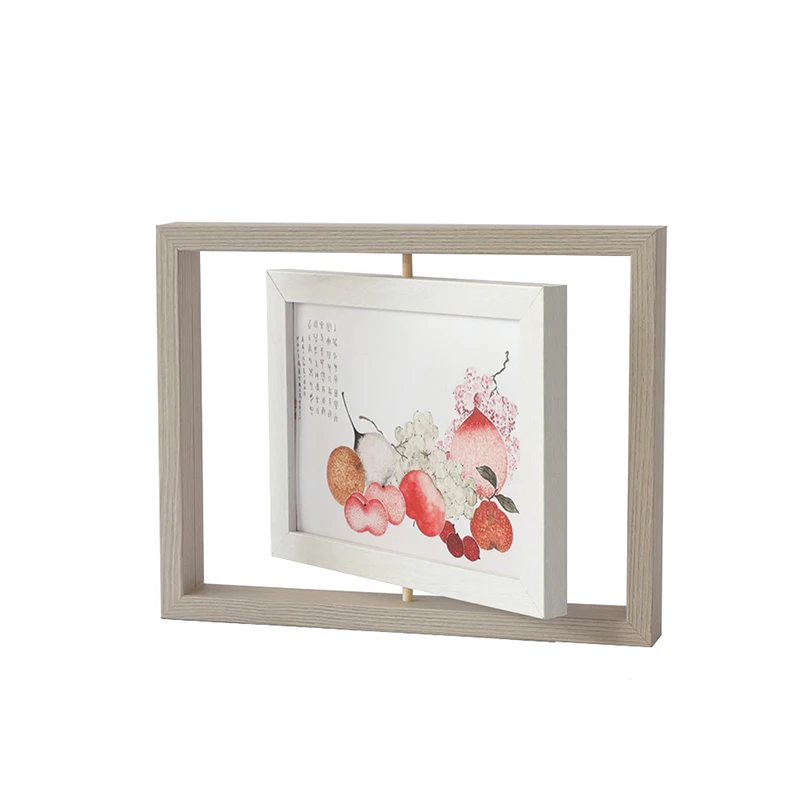 2021 New Listing Good Price High Quality Fashion Gray Wooden Photo Frame