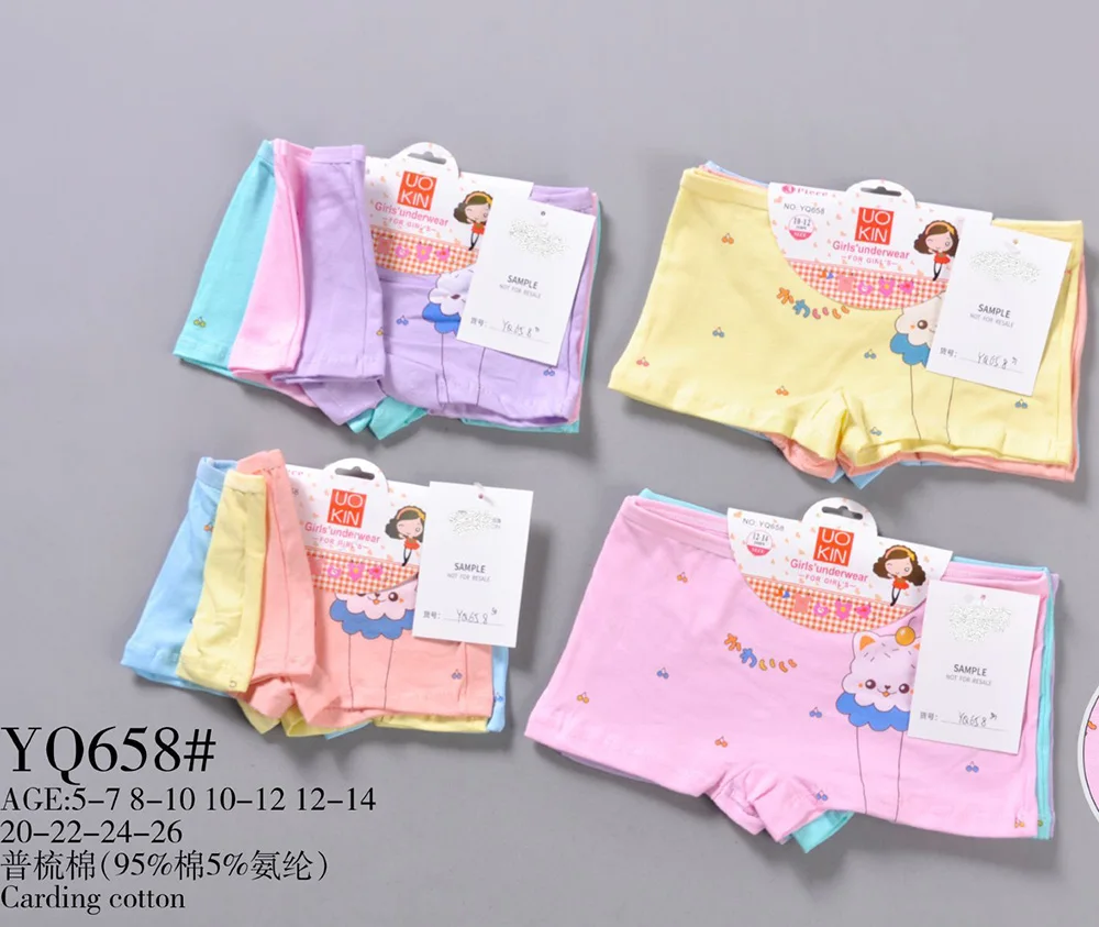 Оптовая продажа, милые детские шорты для игр, трусики для маленьких девочек, детское нижнее белье