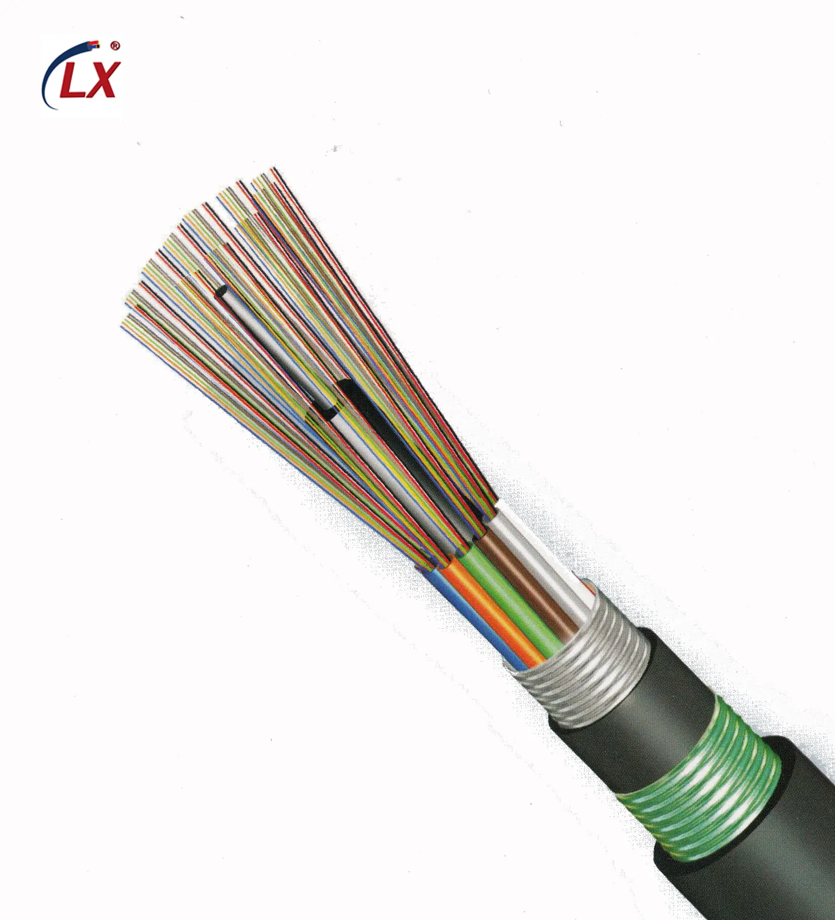 High Quality Outdoor Direct Burial Heavy Armoured Optic Fiber Communication Cable with Double Sheath GYTA53
