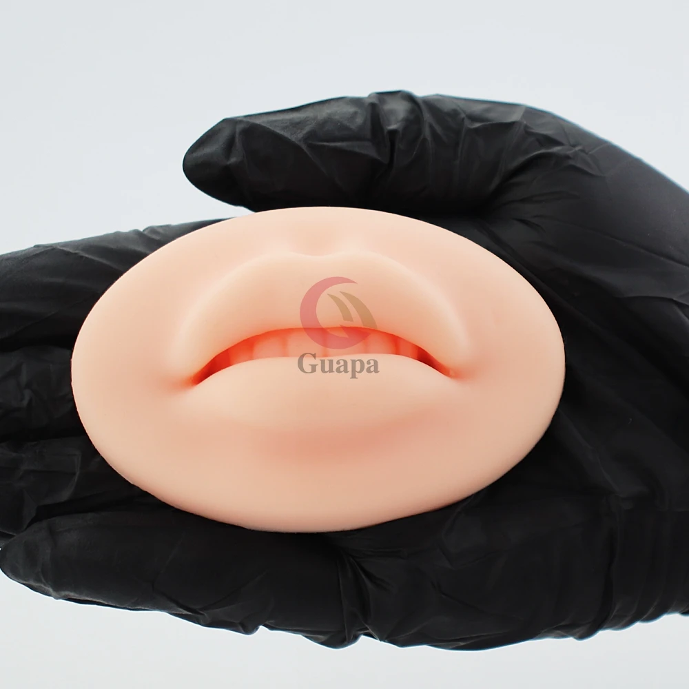 Premium Soft 3D Lips Practice Silicone Skin For Permanent Makeup Artist Human Lip Blush Microblading Tattoo Training Accessories