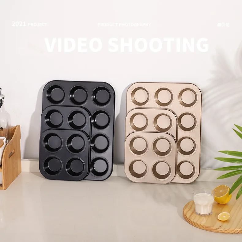 Wholesale Nonstick Muffin Pan 12 Cups Stainless Steel Muffin Tin Cupcake Pan Tray for Baking