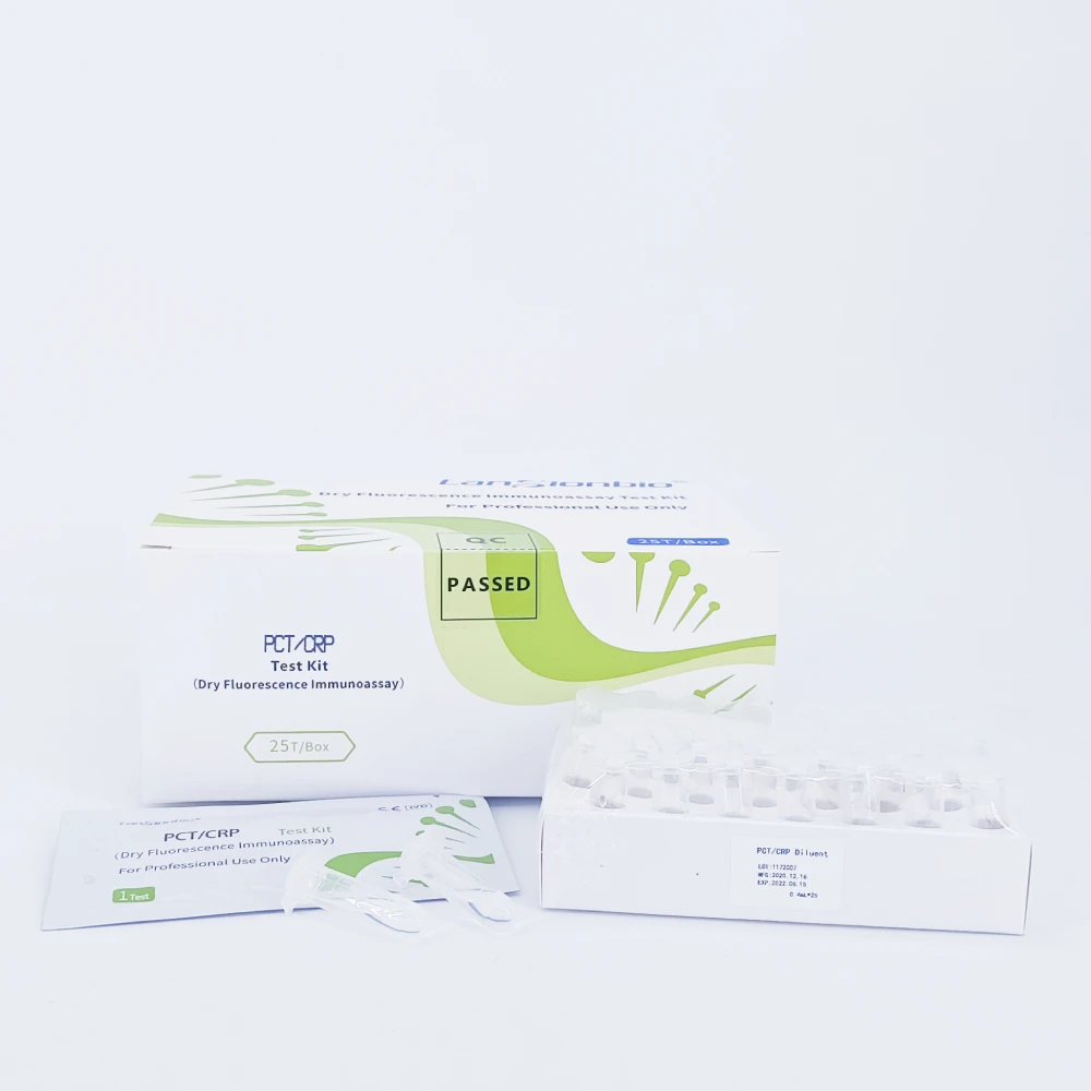 Lansionbio 2 in 1 PCT/CRP Rapid Diagnostic Test Kits Immunofluorescence Test Cassette/Strip for Inflammation Markers