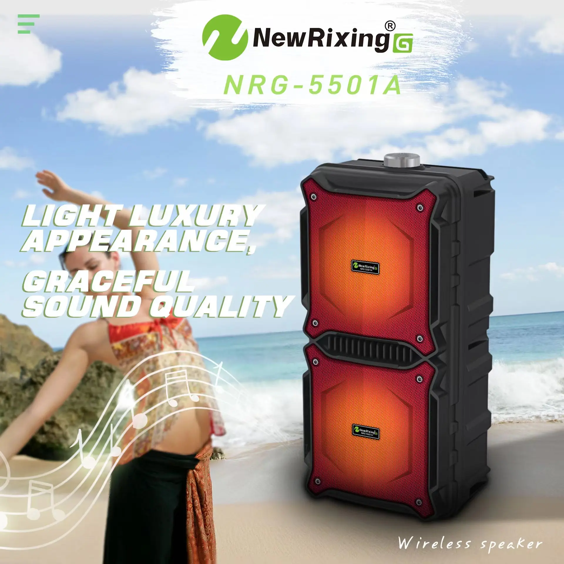 Hot Sale Portable Wireless Karaoke Bass Player Party Boombox Home Theater Speaker System