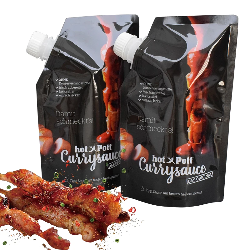 stand up clear drink pouches spout pouch bag reusible for frozen Lactic acid bacteria liquid 100 ml