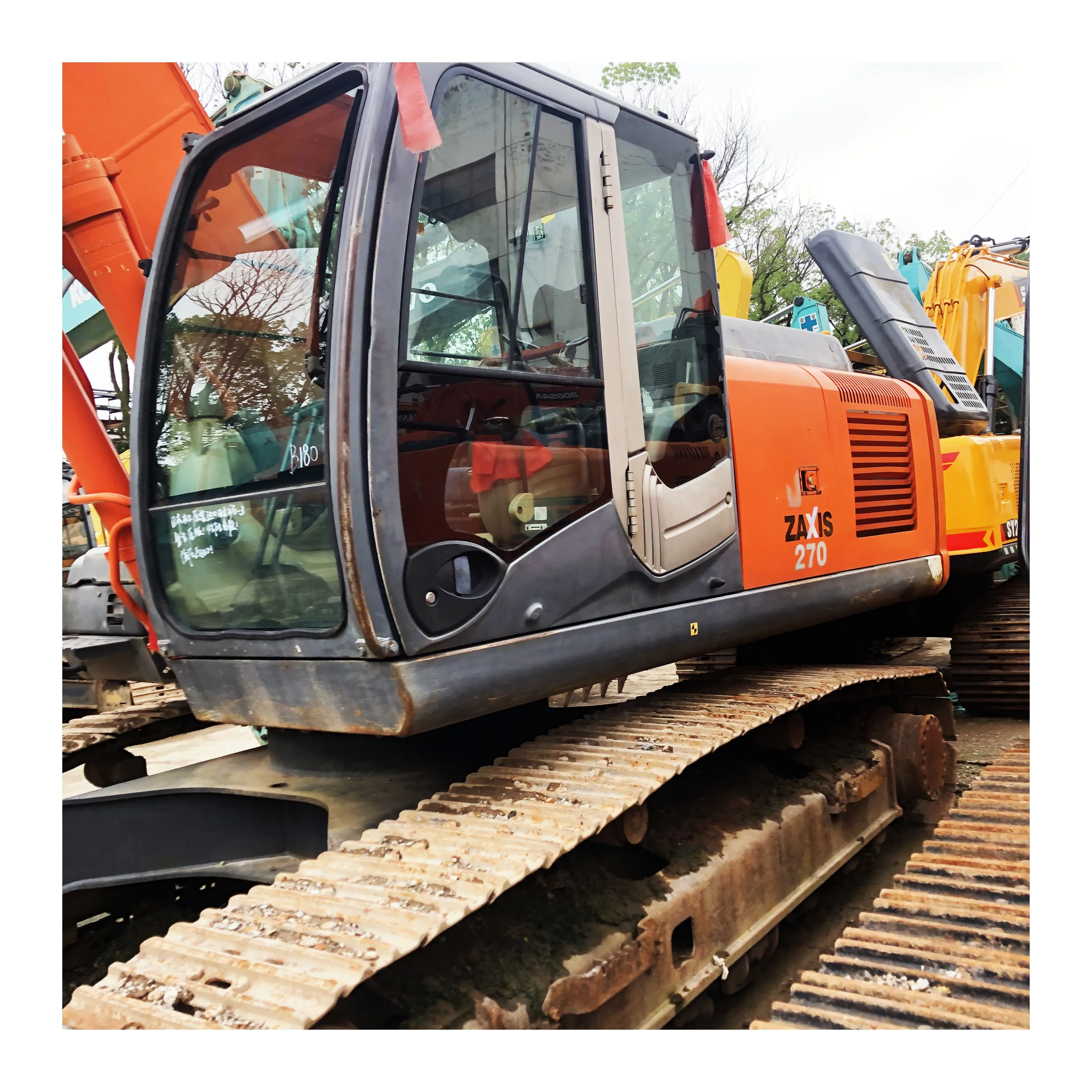 Используемый оригинальный ZX270-3 Экскаватор Hitachi 27Ton ZX270 ZX200 гидравлический гусеничный Средний экскаватор