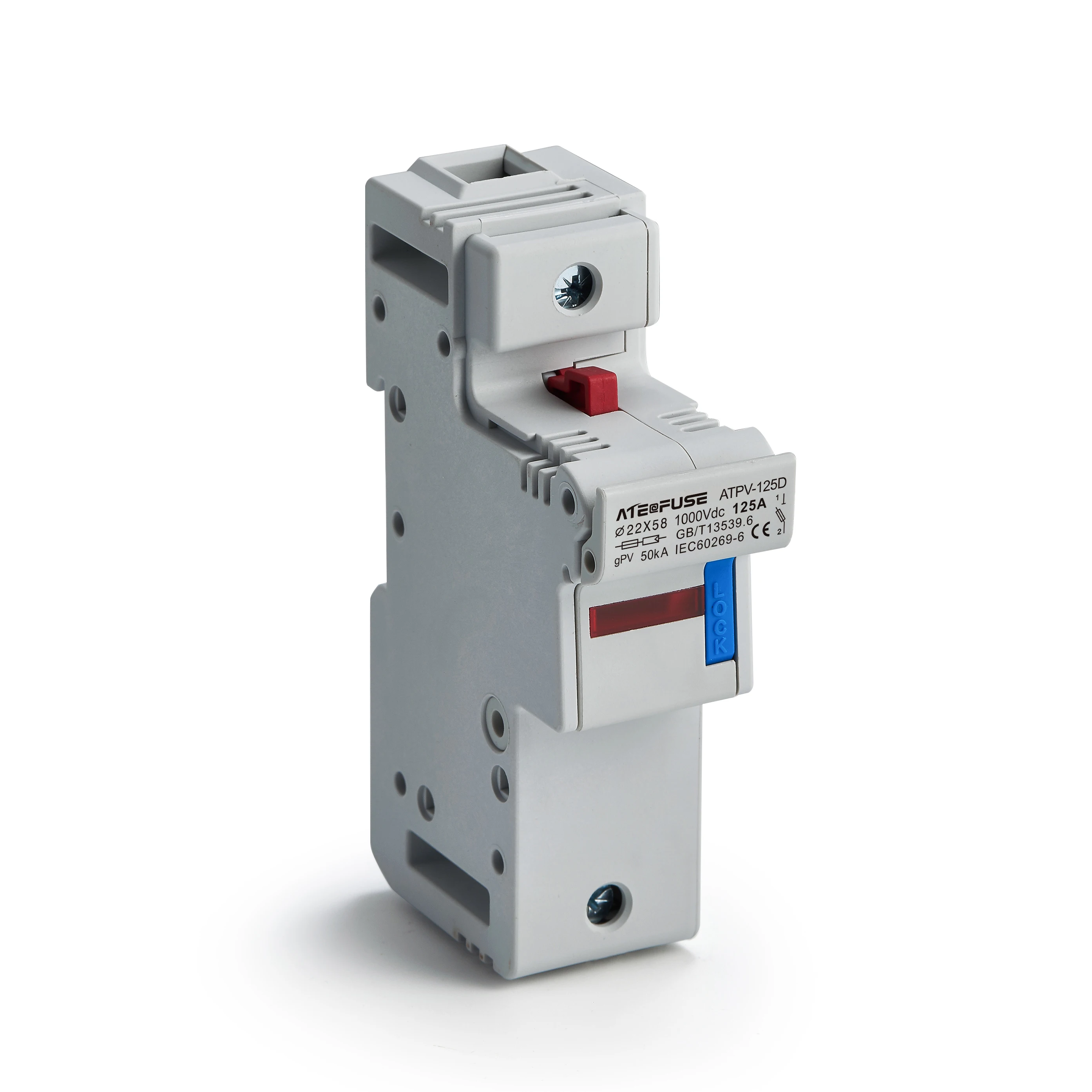 1000V LED Fuse Holder for Solar PV System Protection Fusible 22x58MM gPV PV Solar Fuse