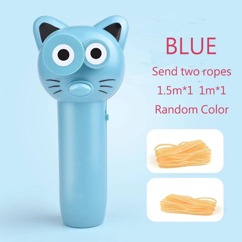 Factory Zipstring Rope Cute Cat Toy Creative Novelty Funny Fidget Electric Toy Cat String Controller Rope Launcher