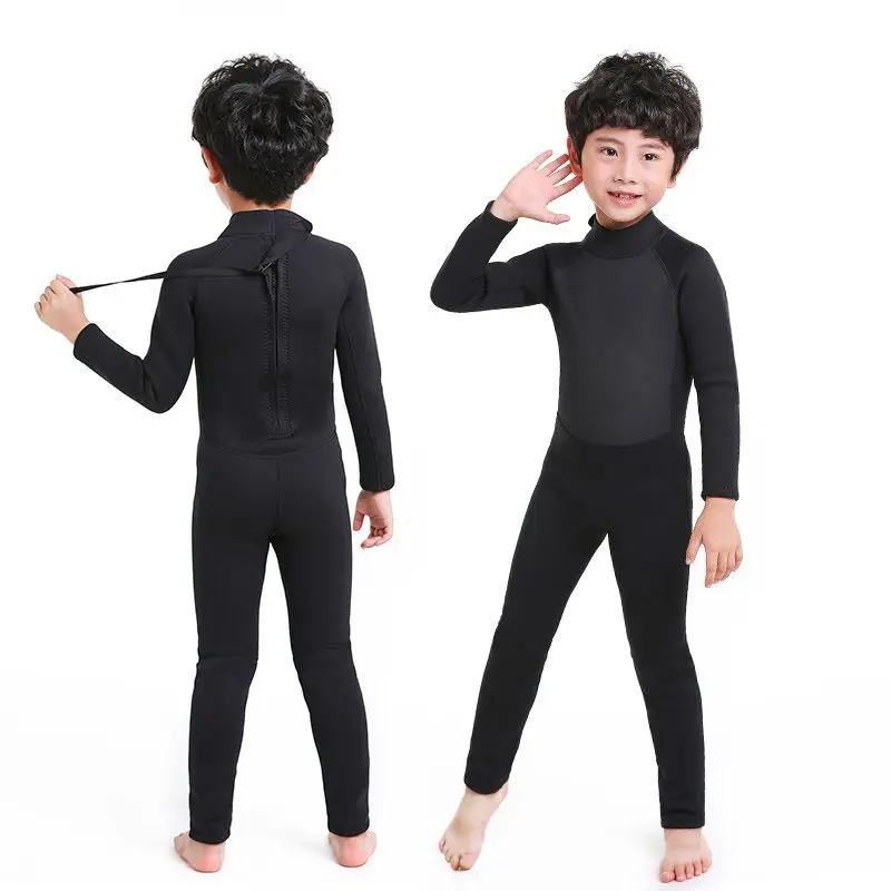 Sea surfing swimming sun protection customized 1.5mm 2.5mm freestyle swimsuit beach children boys girls long diving suit