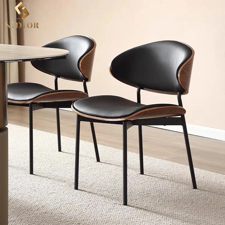 Modern hotel luxury dinning room chair set for furniture metal stainless steel black velvet tufted restaurant dining chair