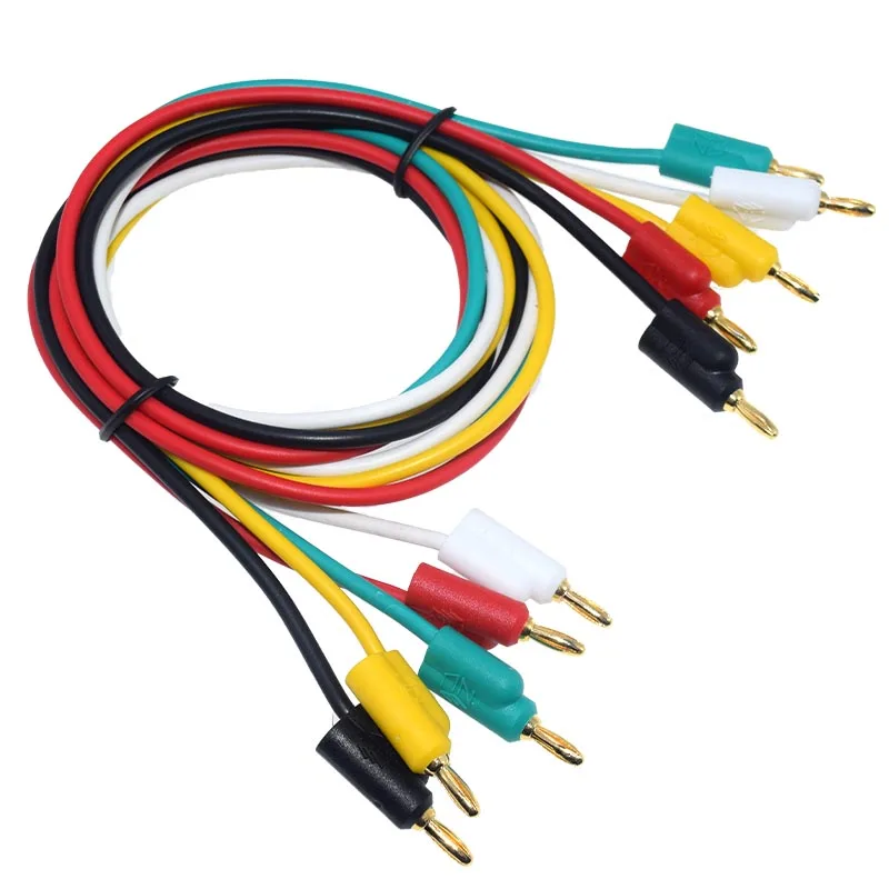 Высококачественные мини золотые 2 мм Тестовые провода вилки типа «банан» Штекерный Штабелируемый Соединительный шнур провод