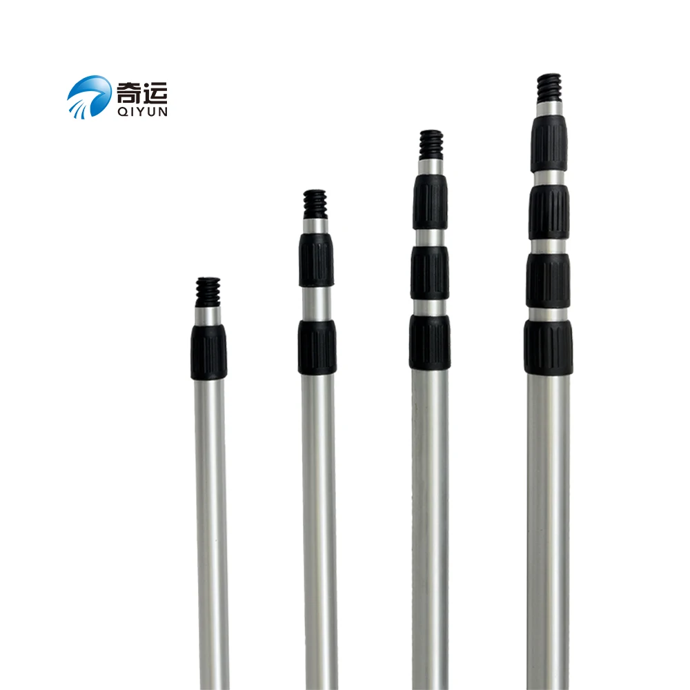 3.7m Aluminum Cobweb Ceiling Brush With Telescopic Handle Extension Pole Dusters With Twist Lock For Household Cleaning