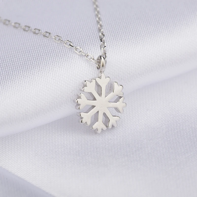 New Designs Christmas Day snowflake chain necklace jewelry