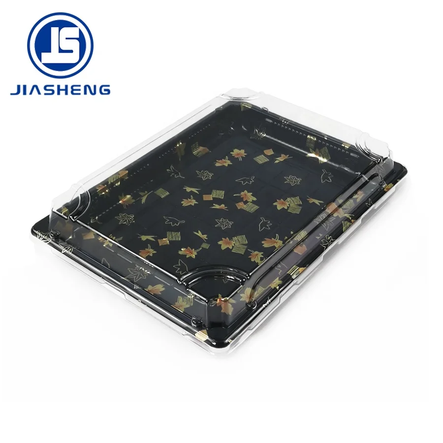 Wholesale Disposable Plastic Food Take Out Sushi Tray For Sushi Packing Custom Take Away Japanese Sushi Food Container Box