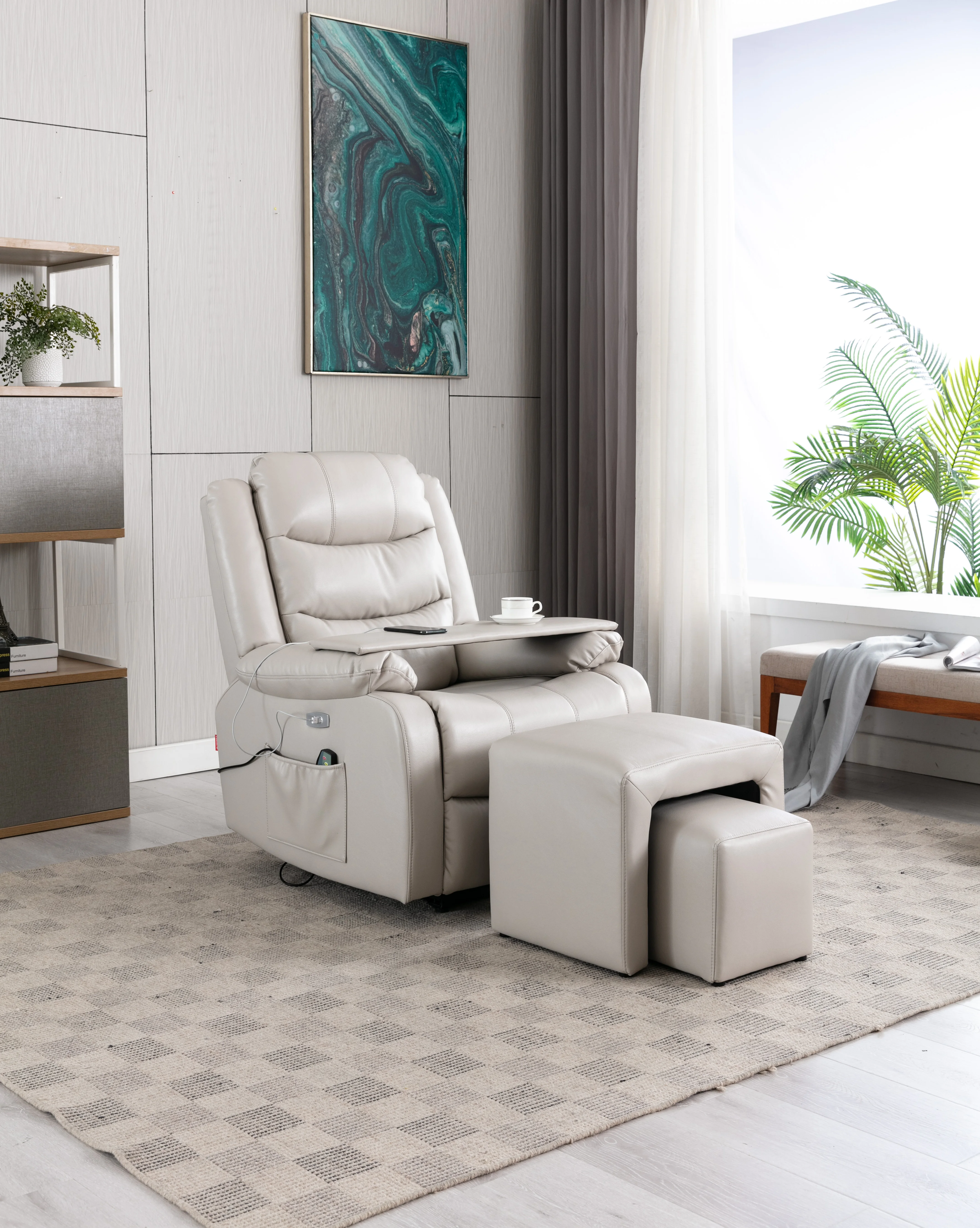 Wholesale Single Recliner Sofa Rocking Chair Living Room Comfortable Recliner Chair With Footrest