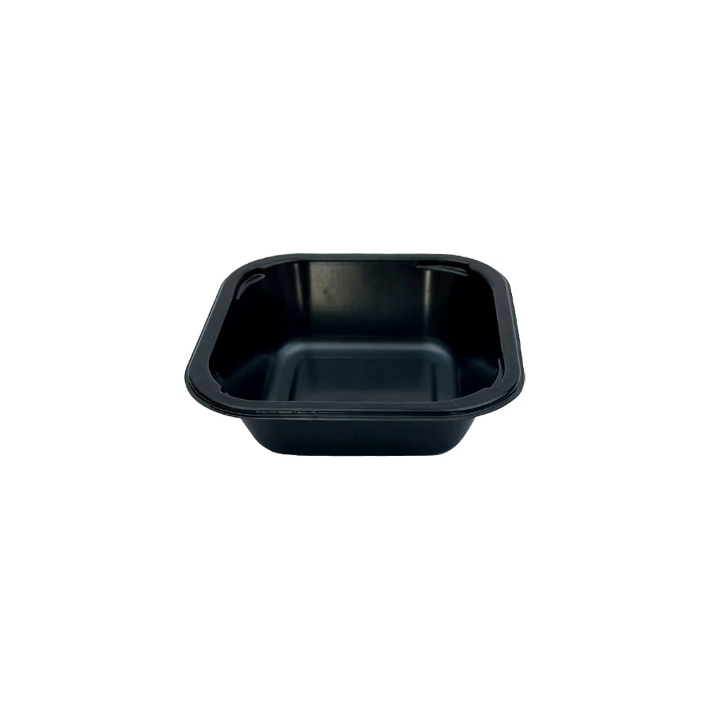 Горячая Распродажа Ovenable контейнер CPET белый/черный пластиковый для микроволновой печи безопасный пищевой