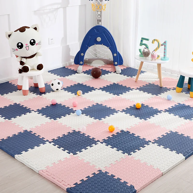 Hot Sell 2.5cm Thicken 60*60cm 30*30cm Waterproof Tooth Guard Edging EVA PE Foam Baby Puzzle Floor Play Mat