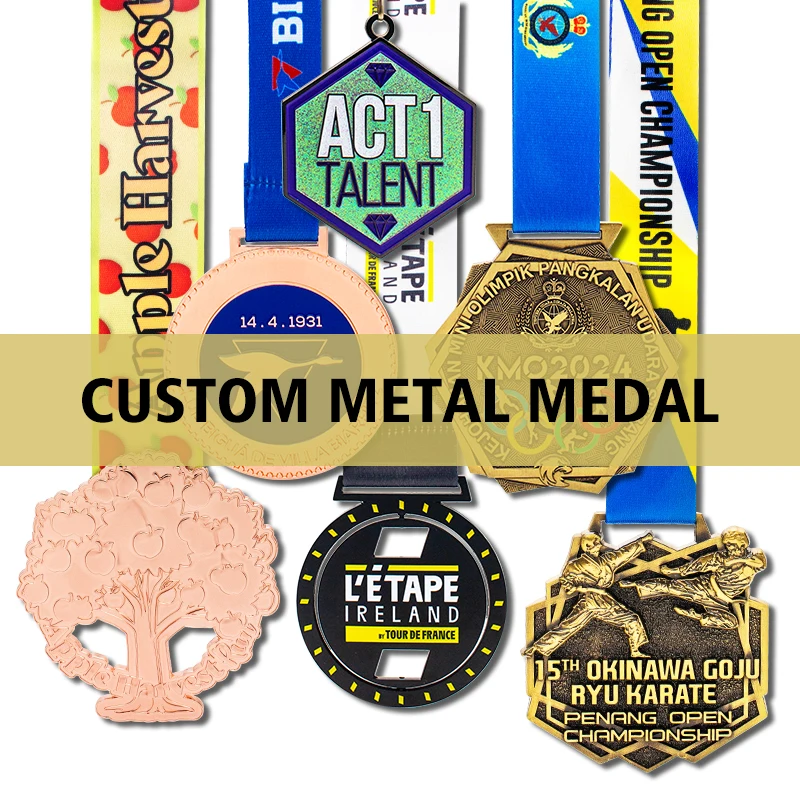 Price Order Corporate Gymnastics Award America Laser Engraving Custom Metal Gold Sports Taekwondo Medals With Ribbon