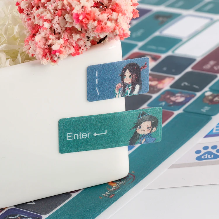 decorative chinese letter alphabet cartoon transparent arabic laptop key keyboard sticker