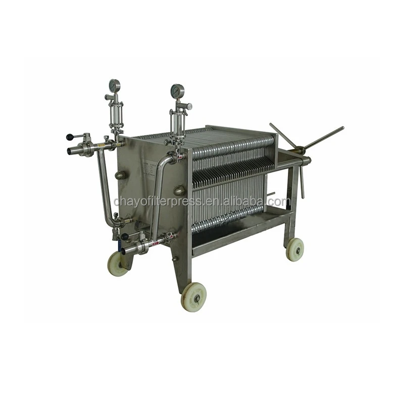 Hot Sale Stainless Steel Plate and Frame Filter Press for Kieselguhr Filter Beer