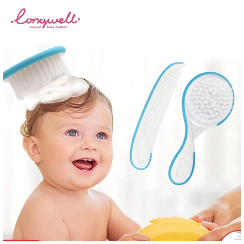 Soft Brush Set with Comb for Baby Hair Cleaning Children 2pcs BPA Free New Custom Manufacturer OEM ODM Wholesale Hair Brush Comb