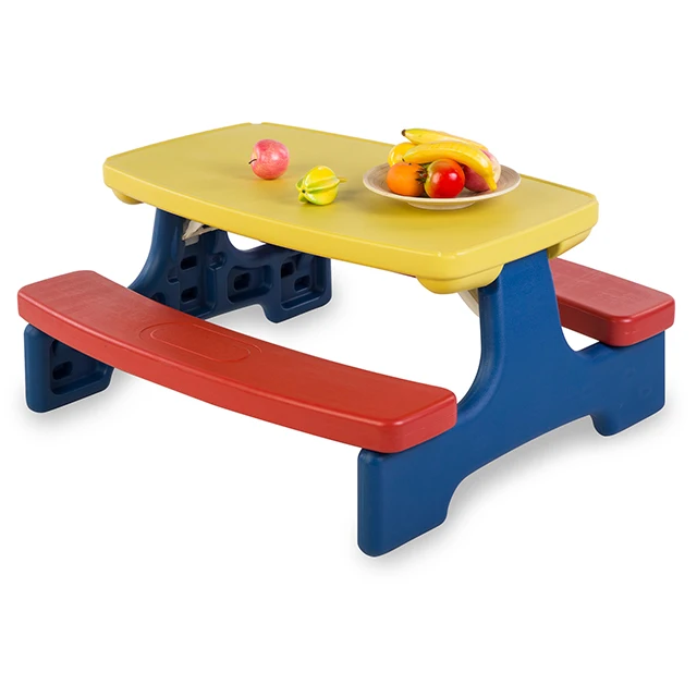 Colourful Kids Children Kindergarten Furniture Sets Preschool Children Folding Table and Chairs Set