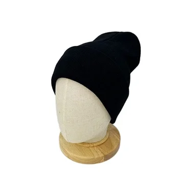 Оптовая продажа теплые трикотажные зимние шапки Gorros с индивидуальным логотипом простые акриловые длинная шапочка