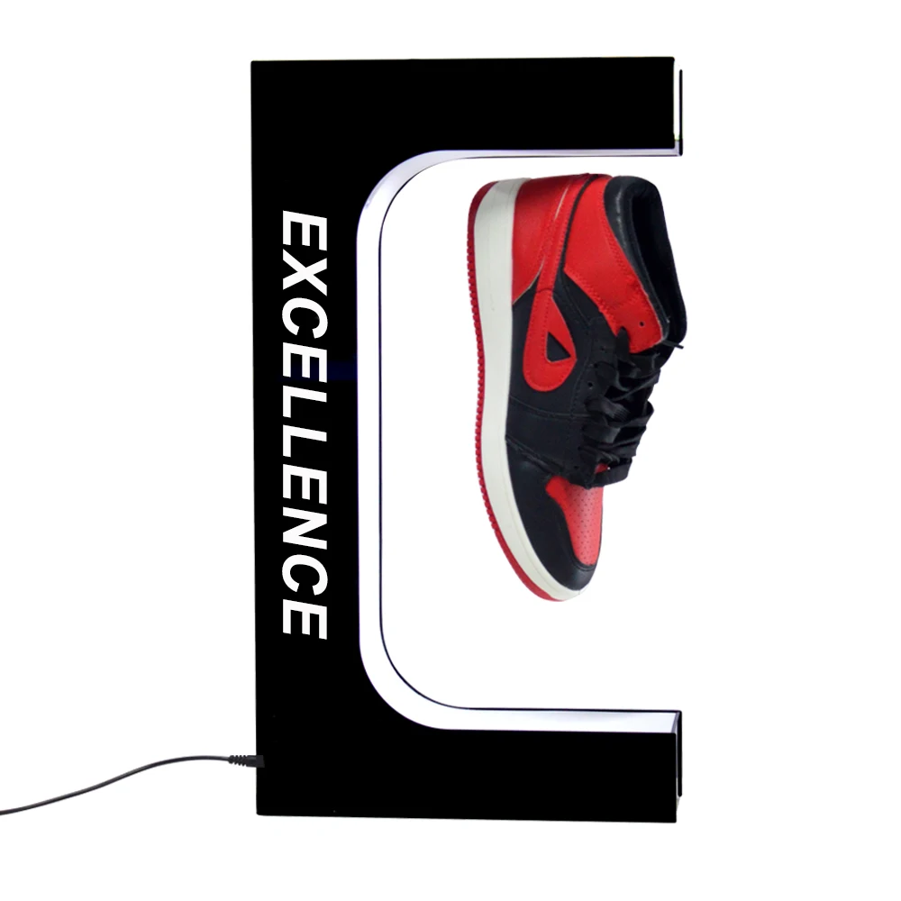 New Arrival Hot Sale Rotating Magnetic Levitating Floating Casual Sneaker Display Shoe Stand