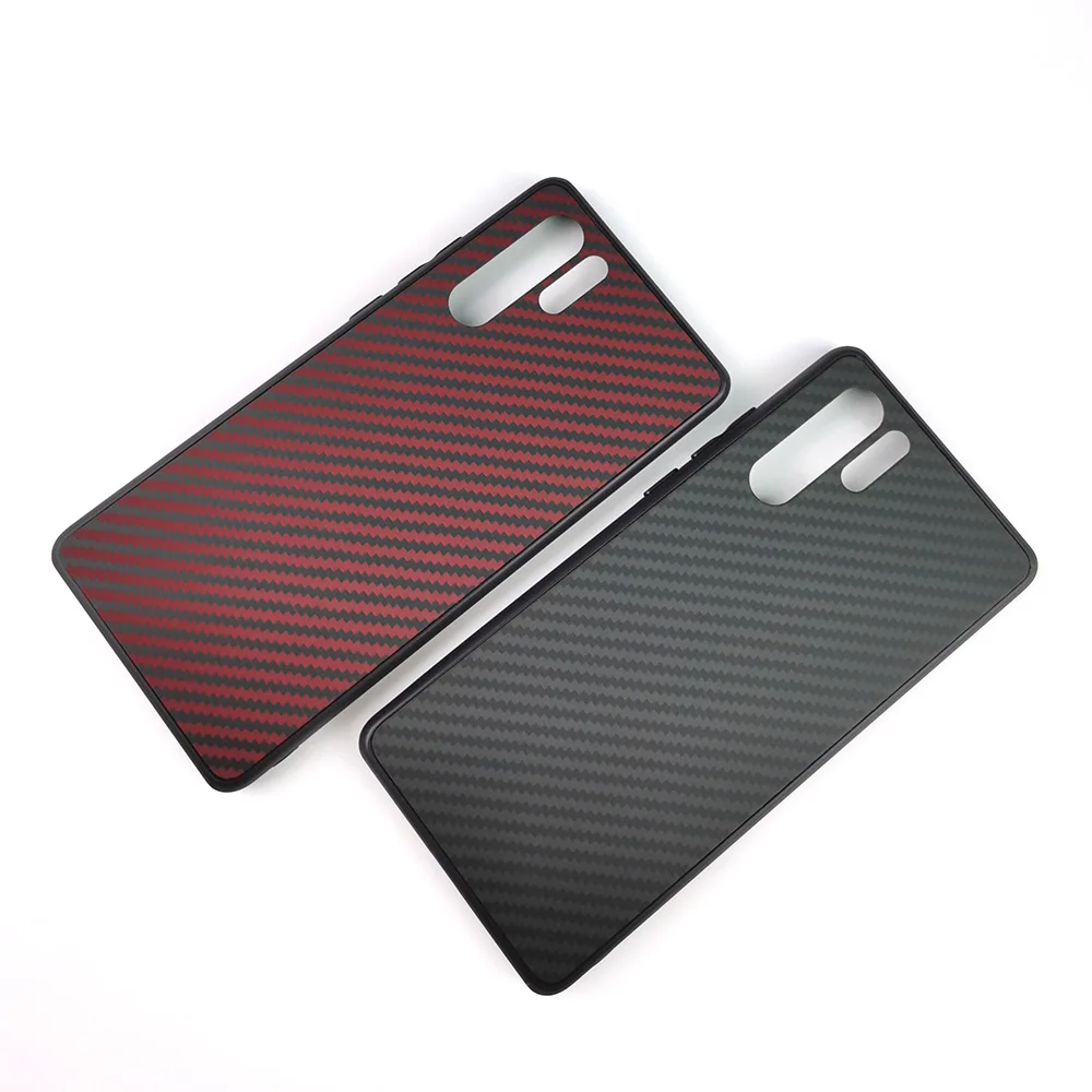 Чехол для телефона из углеродного волокна, арамидное углеродное волокно + материал из ТПУ для Huawei P30 Pro