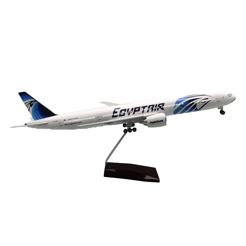 Hot New Kids Toys Scale 1:157 47cm B777 EGYPT Airline Desktop Airplane Model Plane Aircraft