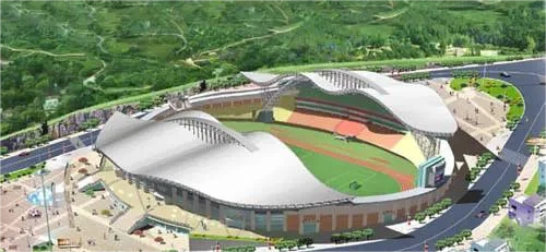 Modern Design PTFE Architectural Membrane Fabric for Outdoor Application for Stadium and Gym Shade Canopy Covering