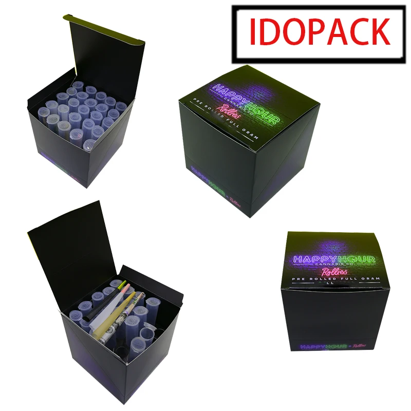 Retail Paper Table Top Counter Small Corrugated Carton Packaging Boxes Pre Roll Store Custom Cardboard Pre Roll Display Box