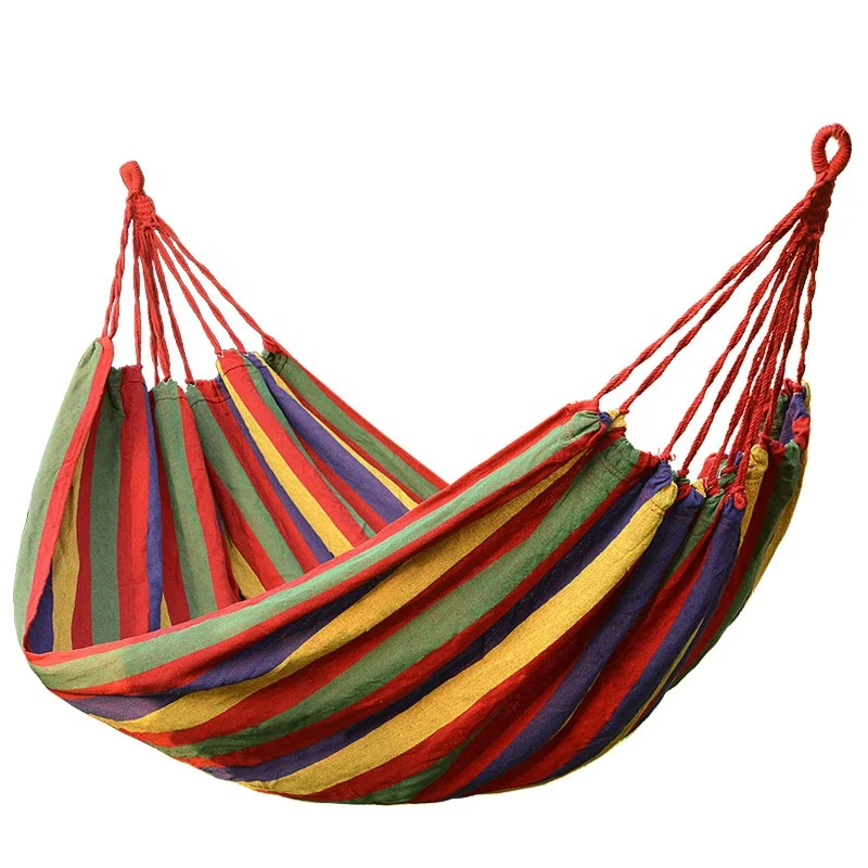Special Offer 150 kg Capacity Hammocks Canvas Cotton Hanging Outdoor Hammock For Garden Camping