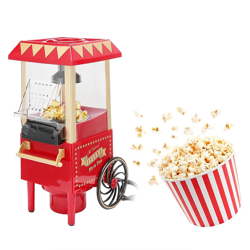 Electric Car Shape Popcorn Machine Hot Air Popcorn Popper Electric Pop Corn Maker Healthy and Quick Snack for Party