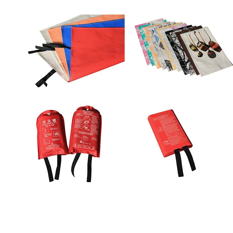 waterproof and fireproof silicone coated fabrics fire blanket for kitchen price