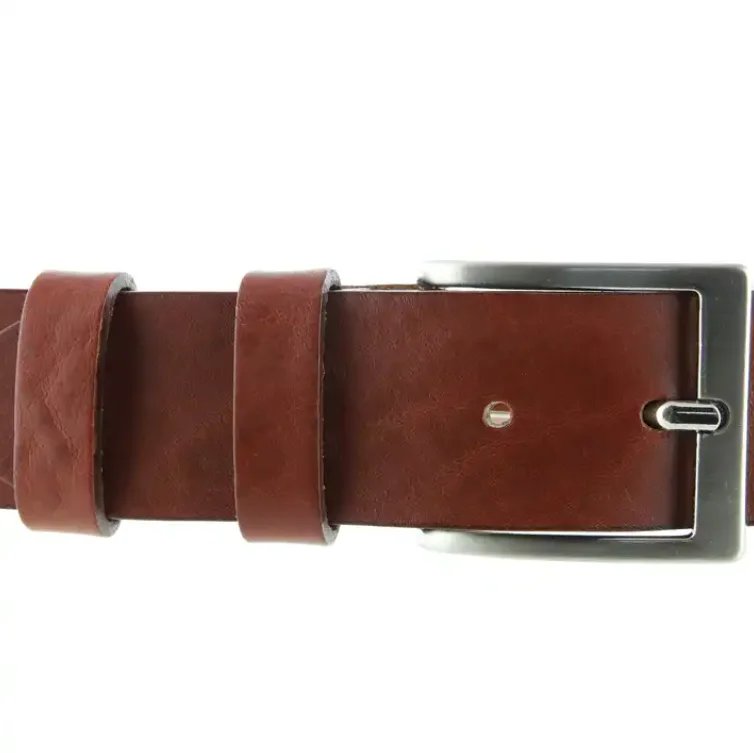 Private Label Custom Italian Luxury Sublimation Brown Casual Genuine Leather Belt for Men with Gift Packaging Box