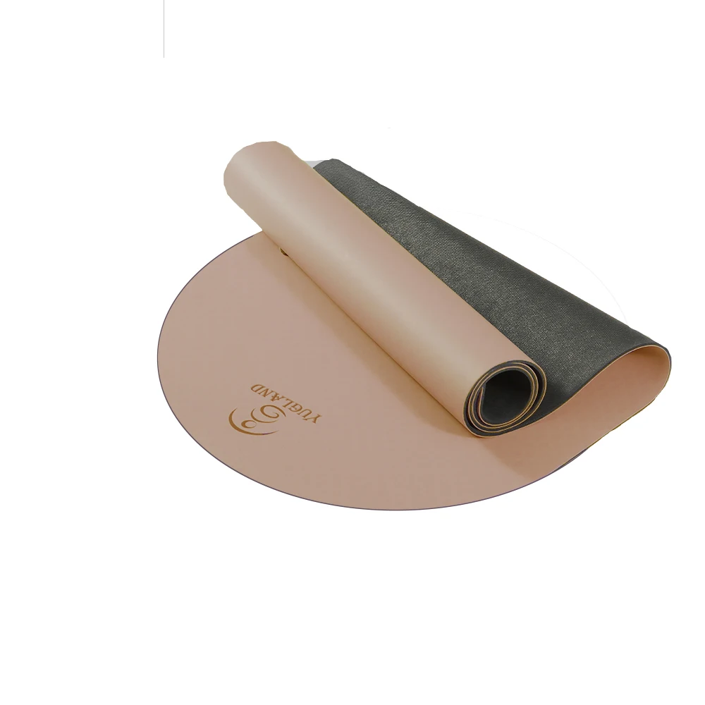 Yugland New Design Pu Rubber Oval Yoga Mat Pilates Fitness Universal, Wholesale Custom Curve Arched Pu Yoga Mat
