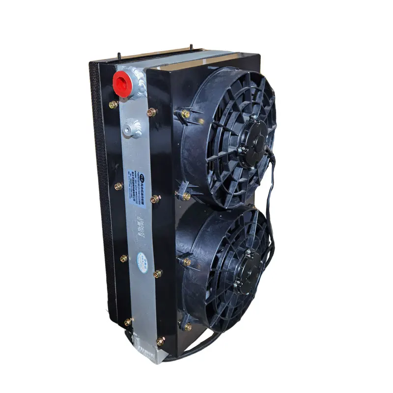 High Quality Hydraulic Diesel Engine Oil Cooler D C Fan Fin Heat Exchanger