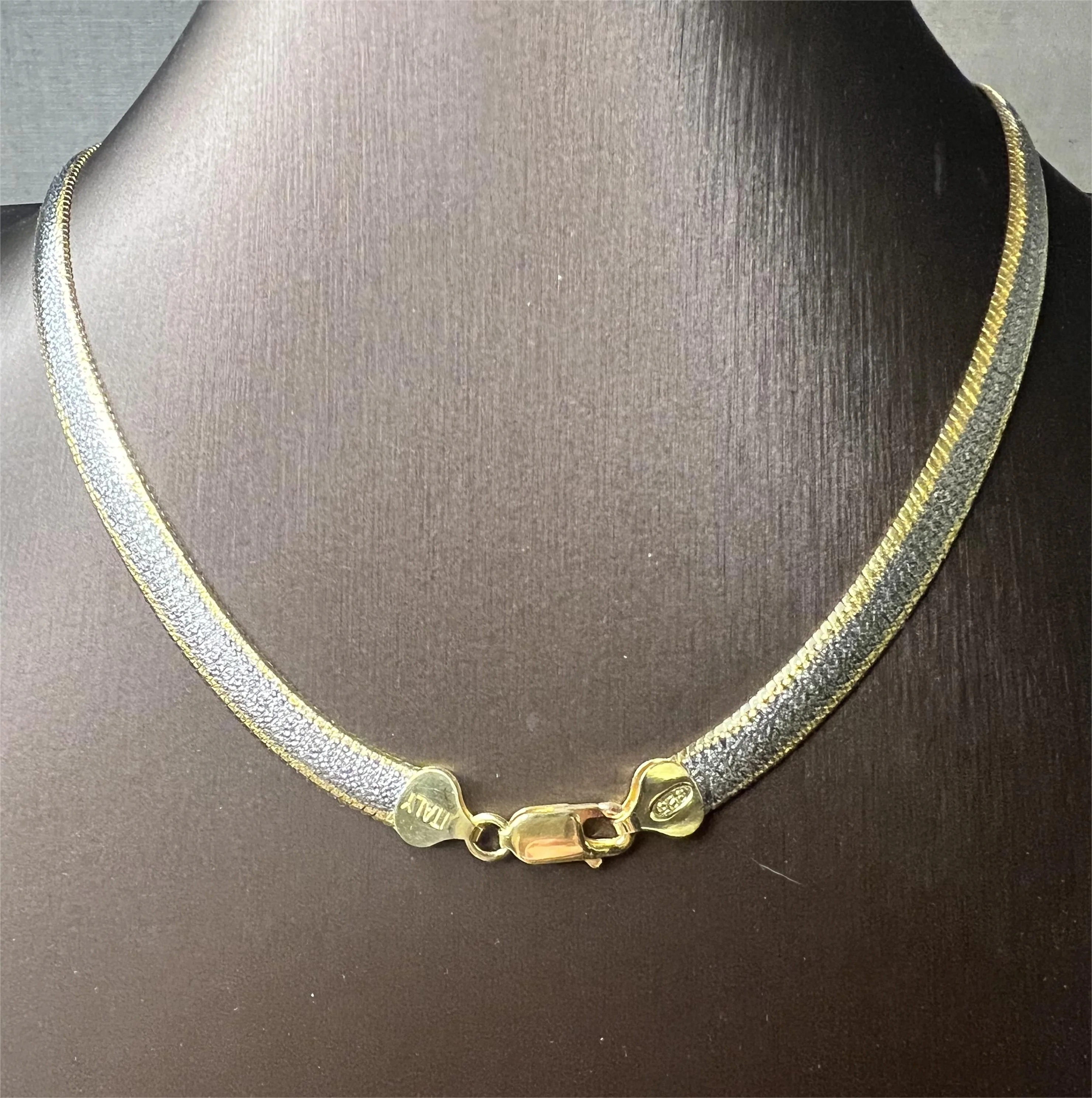 GLORY PACE Italy snake bone chain s925 silver herringbone snake choker necklace chain gold plated 925 silver snake chain bulk