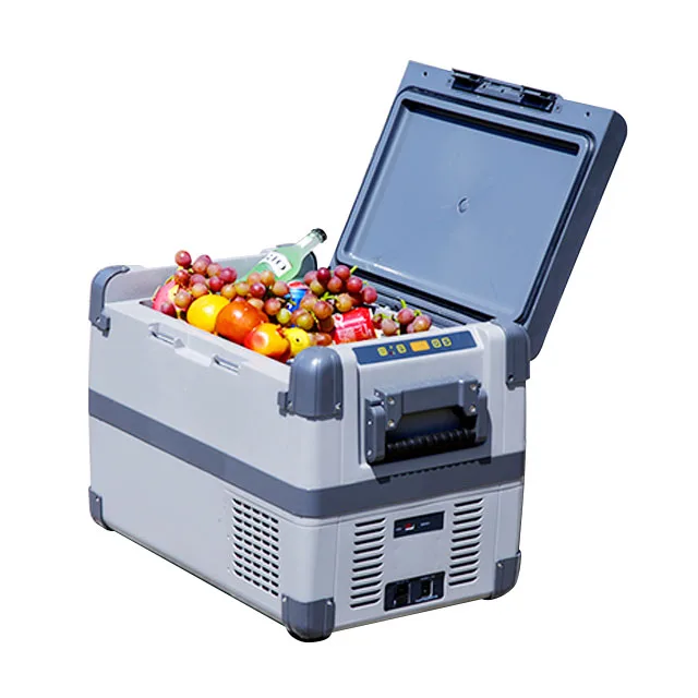 12 Volt Portable Refrigerator Car Freezer With Independent Temperature Control 45l Compressor Fridge For Camping