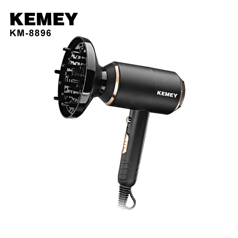  Kemey KM-8896 костюм из трех передач Регулируемый автоматический термостат задний крючок 1300 Вт черный для холодной и горячей воды большой мощности профессиональная Нейл-арт Краска фен