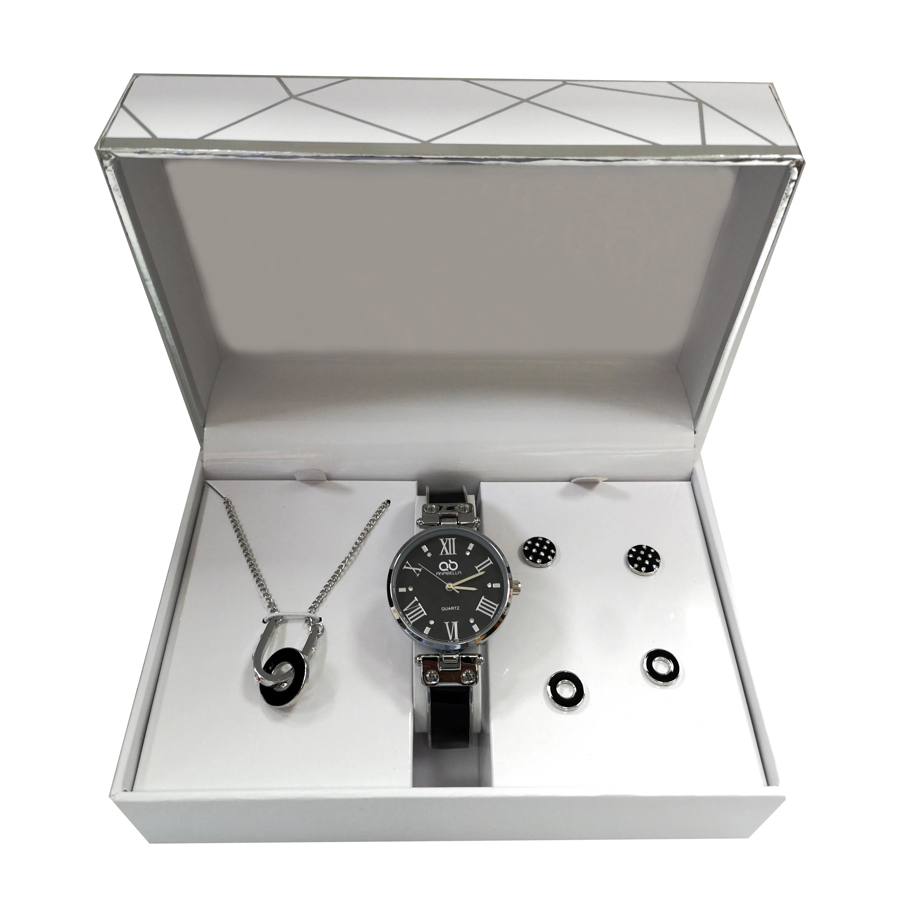 6pcs Women Watches Jewelry Set Luxury Rhinestone Fashion Elegant Female Wristwatch Quartz Watch For  Ladies Clock Relogio