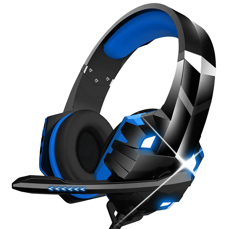 Free Sample Earphone G9000 Max Headphone 7.1 Noise Canceling Gaming VR Headset Audifonos Gamer Headphones With LED Mic For PS5
