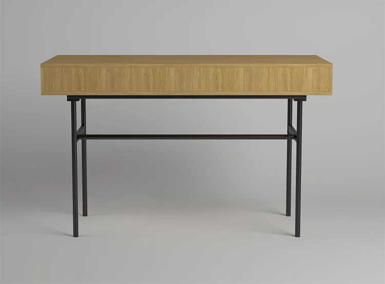 Ergonomic Modern Factory Supply Cheap Price Corner Corner Desk Wood Metal Legs Computer Table with Drawer